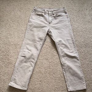 Levi’s Neutral Beige Straight-Leg Jeans